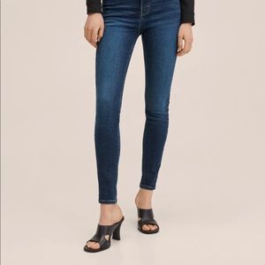 Mango NWT Soho high-waist skinny jeans Dark Blue